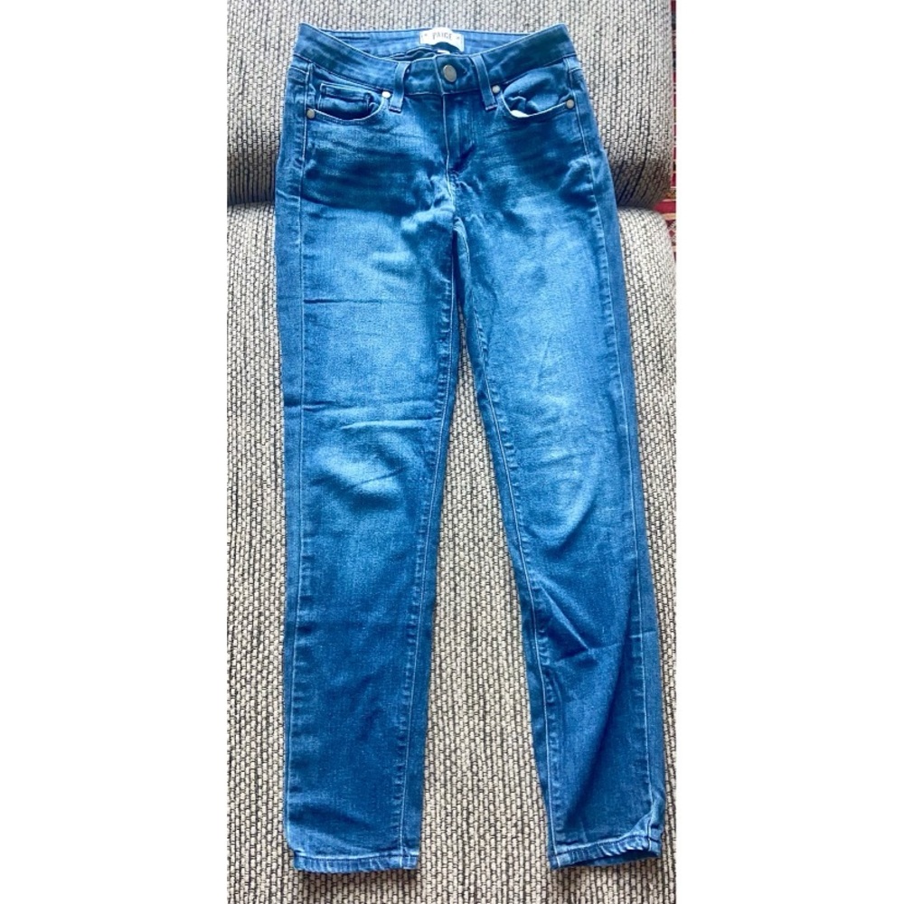 Paige “Verdugo Ankle” Dark Blue Jeans, Sz 24